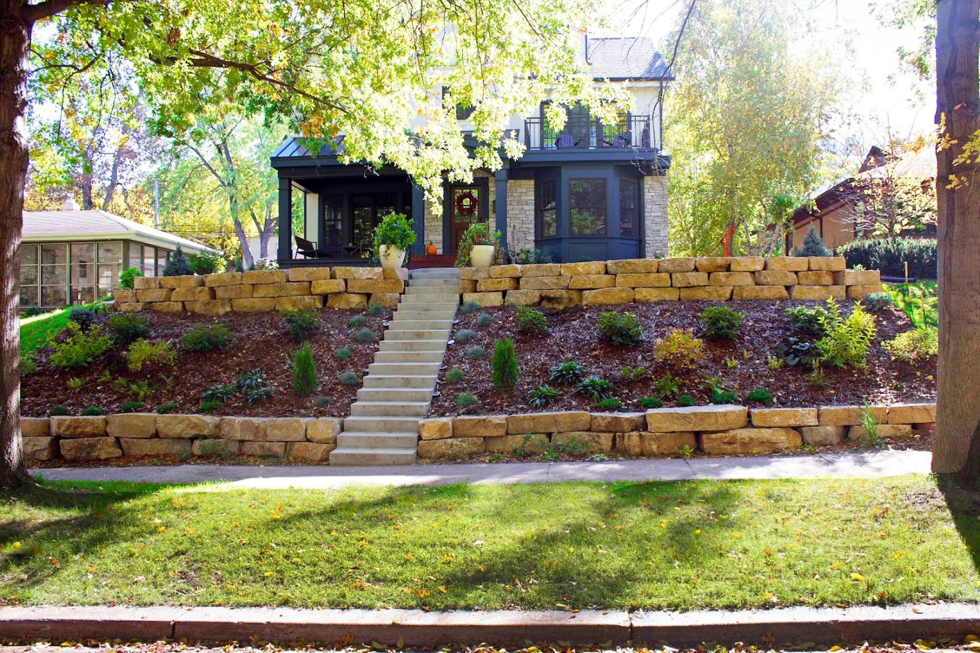 Retaining Walls Custom Construction Services Minneapolis Concrete Driveways & Concrete